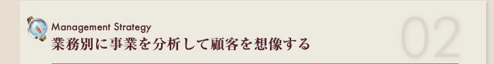 業務別に事業を分析して顧客を想像する